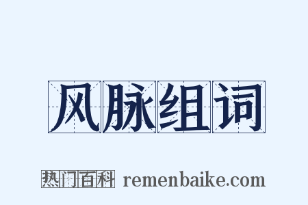 风脉组词是什么意思的图片